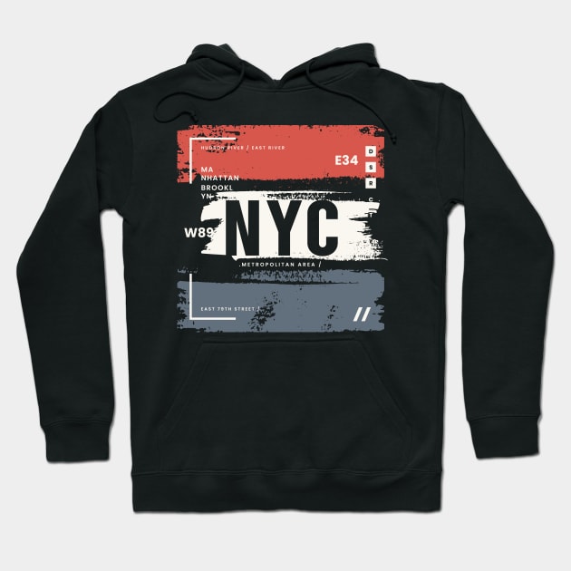 New York City Hoodie by Besklubyi